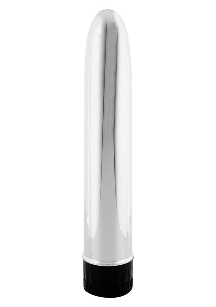 Slim-Line - Vibrator clasic, argintiu, 19 cm - detaliu 1