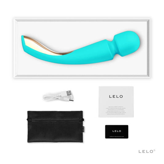 Smart Wand 2 Large Aqua - Vibrator de Masaj Premium, Lelo, 30 cm - detaliu 2
