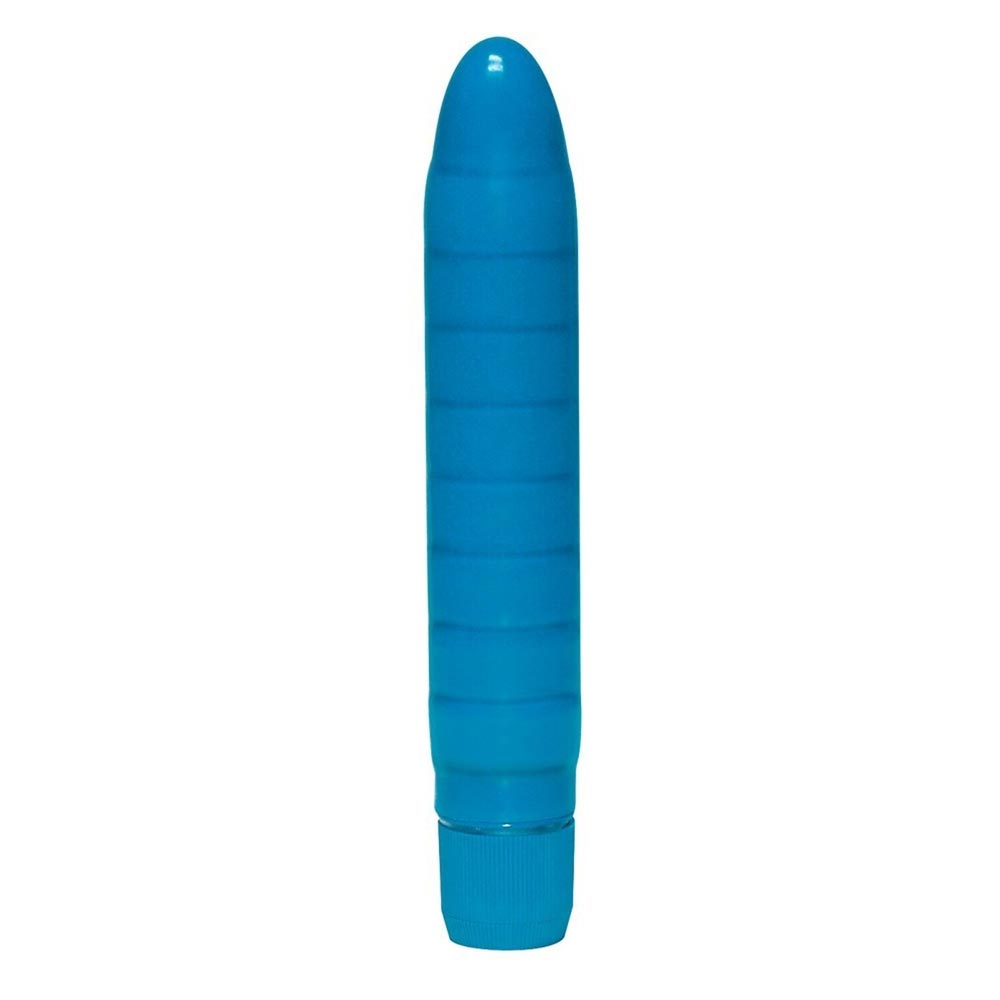 Soft Wave - Vibrator clasic, albastru, 18.5 cm