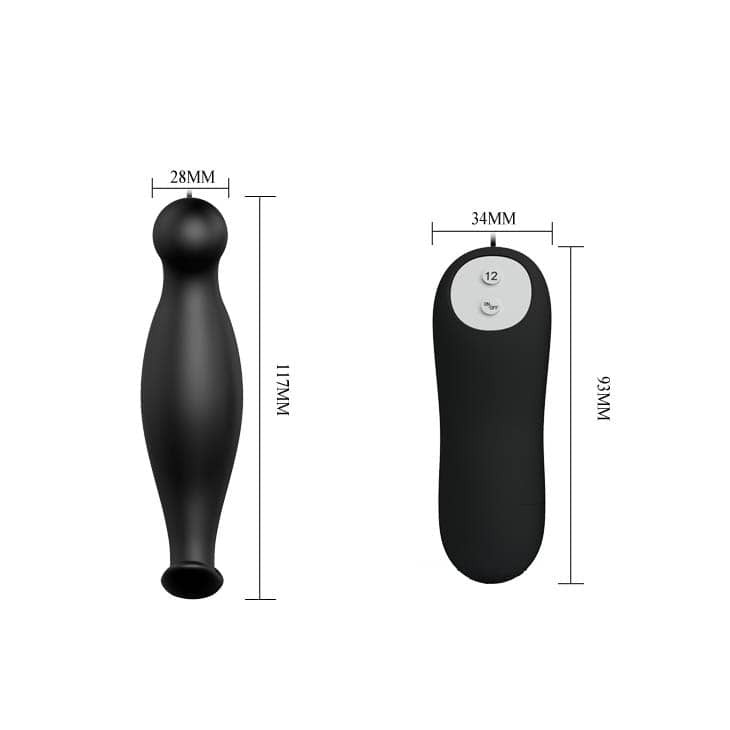 Special Plug 1 - Dop anal cu vibrații, 12 cm - detaliu 1