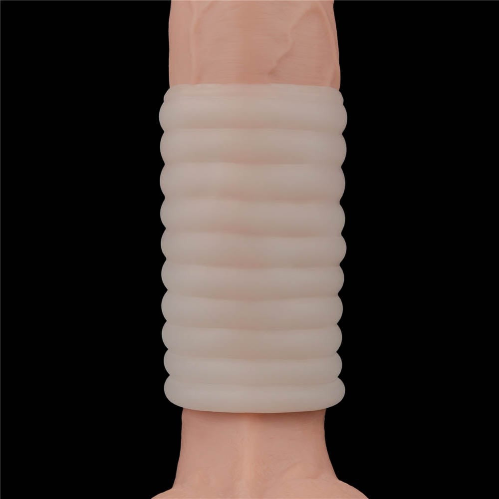 Spiral Knights 4 - Inel cu vibrații pentru penis, alb - detaliu 5