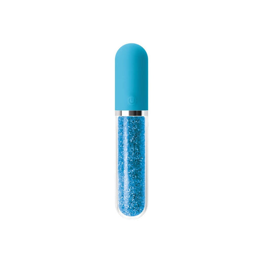 Stardust Charm - Vibrator ruj, albastru, 16.7 cm
