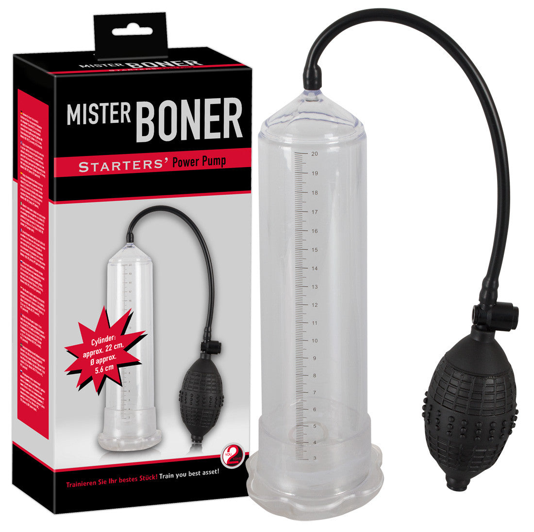 Starters Power Pump - Pompa Manuala pentru Penis, 22 cm