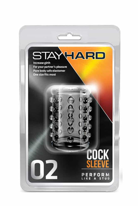 Stay Hard Cock Sleeve 02 Clear - Manson Penis pentru Stimulare Extinsa, 5 cm
