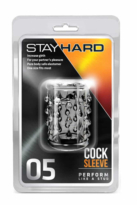 Stay Hard Cock Sleeve 05 - Manson Penis Transparent, 5 cm