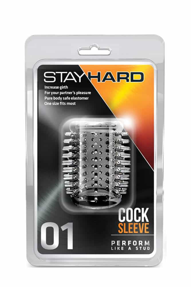 Stay Hard Cock Sleve 01 Clear - Manson de Penis pentru Stimulare, 5 cm - detaliu 1