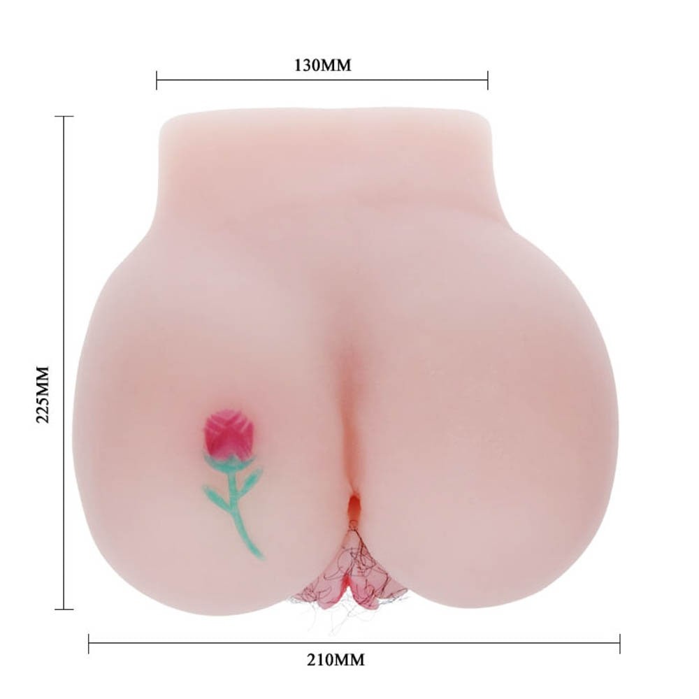 Stramt si placut - Masturbator Realistic cu Vagin și Anus, Culoare Flesh, cu Telecomandă - detaliu 1
