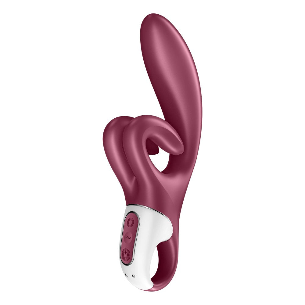Touch me red - Vibrator cu Dubla Stimulare, Clitoris si Punct G, 22x4.1 cm - detaliu 2