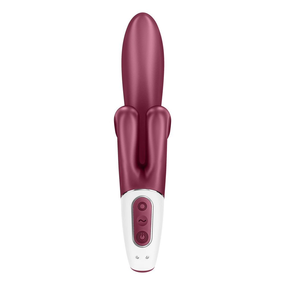 Touch me red - Vibrator cu Dubla Stimulare, Clitoris si Punct G, 22x4.1 cm - detaliu 6