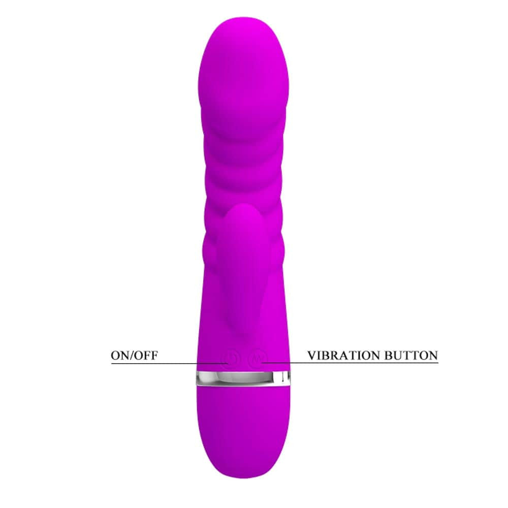 Tracy - Vibrator iepuraș, mov, 18.8 cm - detaliu 5