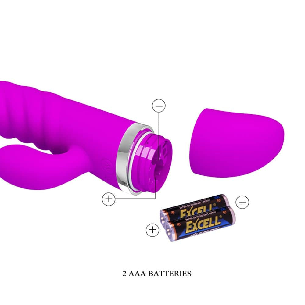 Tracy - Vibrator iepuraș, mov, 18.8 cm - detaliu 7