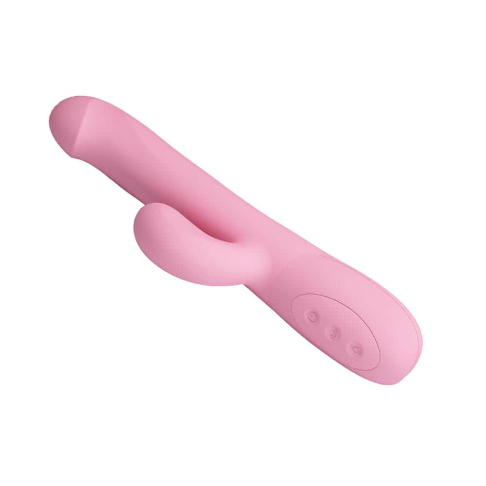 Truman - Vibrator iepuraș, roz, 23.8 cm