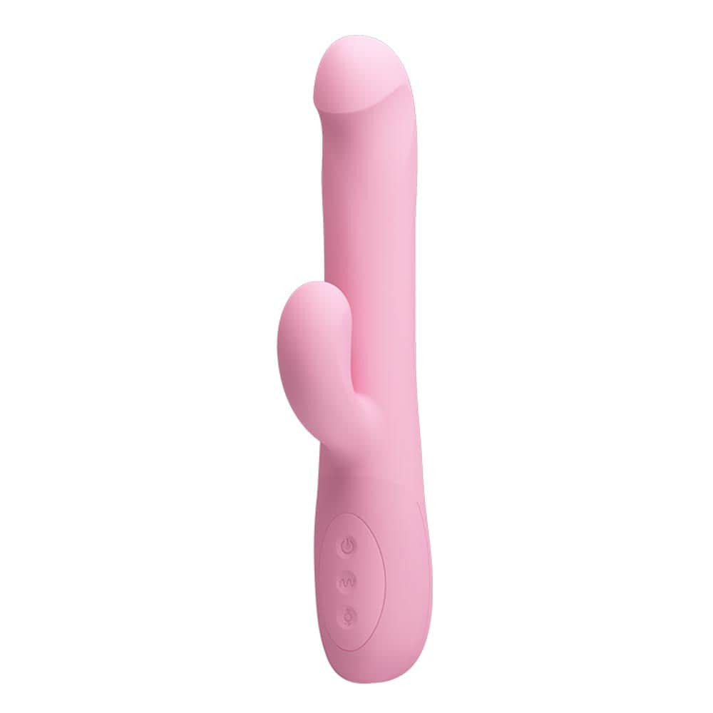 Truman - Vibrator iepuraș, roz, 23.8 cm - detaliu 2