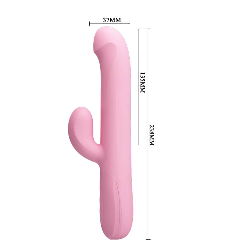 Truman - Vibrator iepuraș, roz, 23.8 cm - detaliu 5