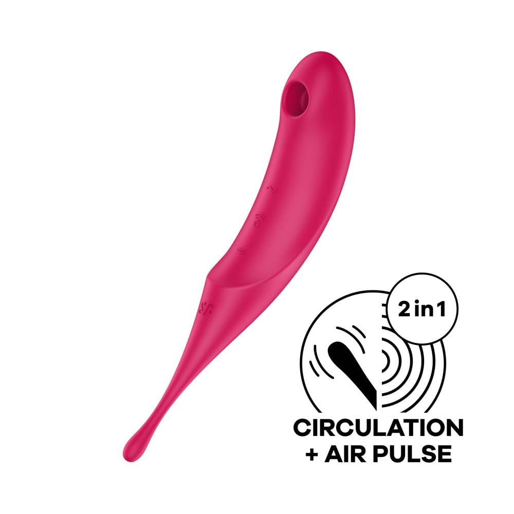 Twirling Pro - Stimulator clitoris, roșu - detaliu 5