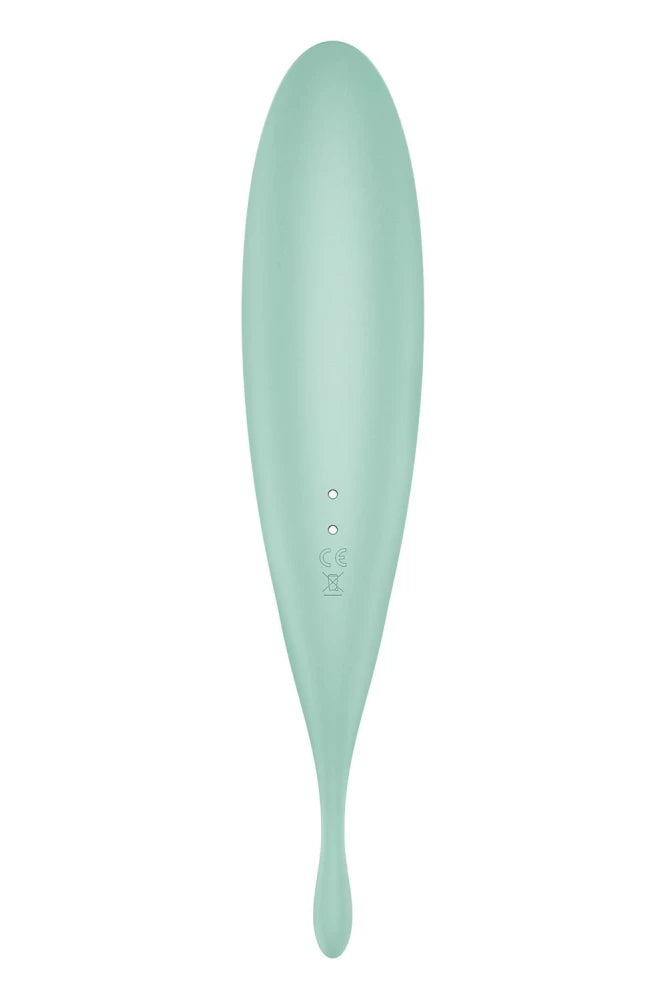 Twirling Pro - Stimulator clitoris, verde, 20 cm - detaliu 4