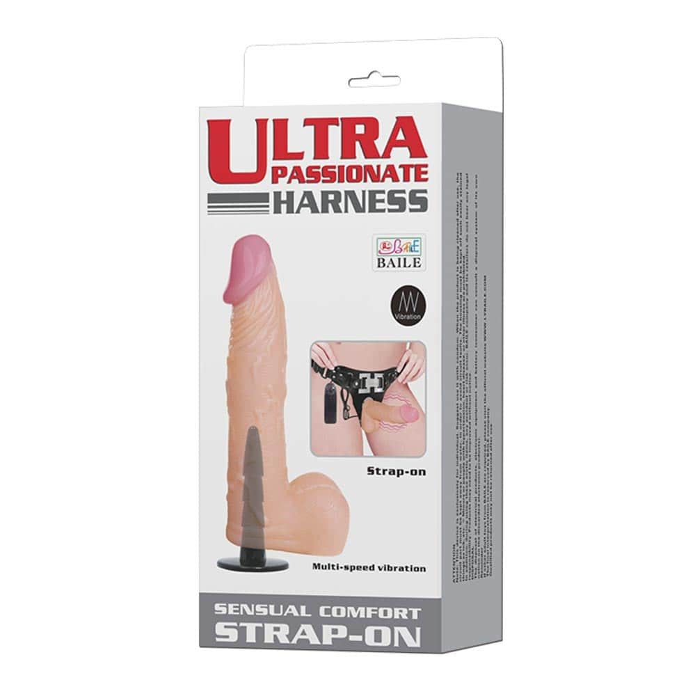 Ultra Passionate Harness 3 - Strap-on realist, 16.7 cm - detaliu 4