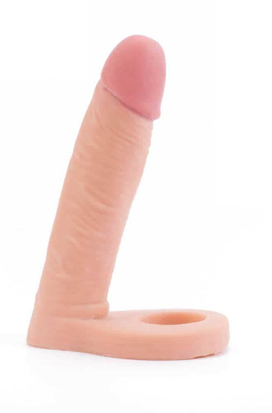 Ultra Soft Double 1 - Strap-on realist, flesh, 14.8 cm