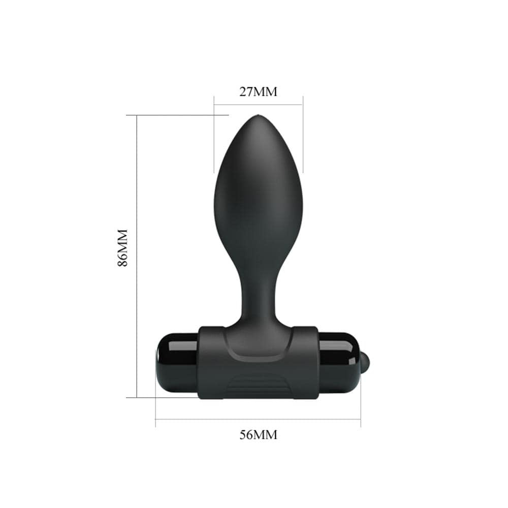 Vibra Butt Plug - Dop Anal cu Vibrații, 8.6 cm - detaliu 3
