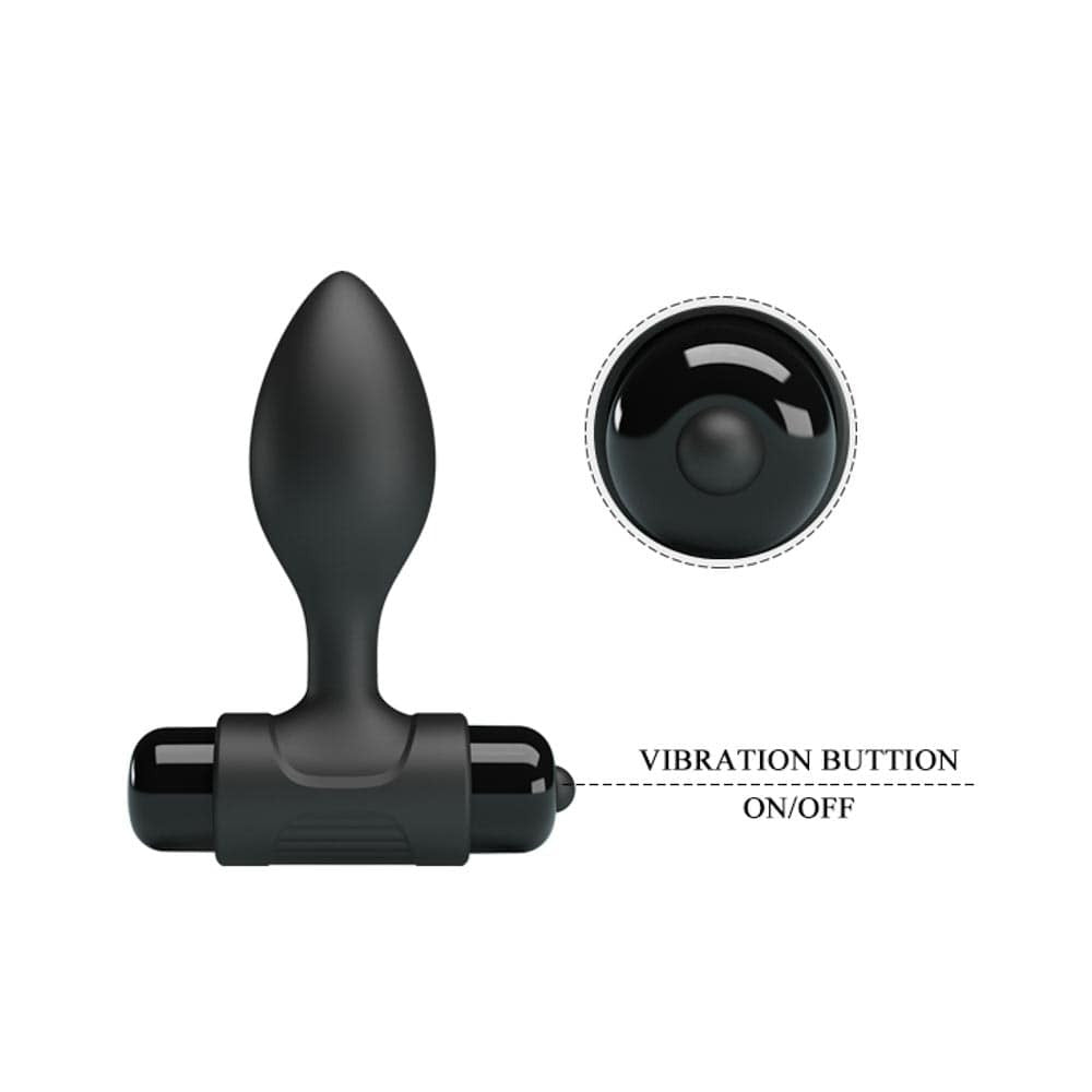 Vibra Butt Plug - Dop Anal cu Vibrații, 8.6 cm - detaliu 6