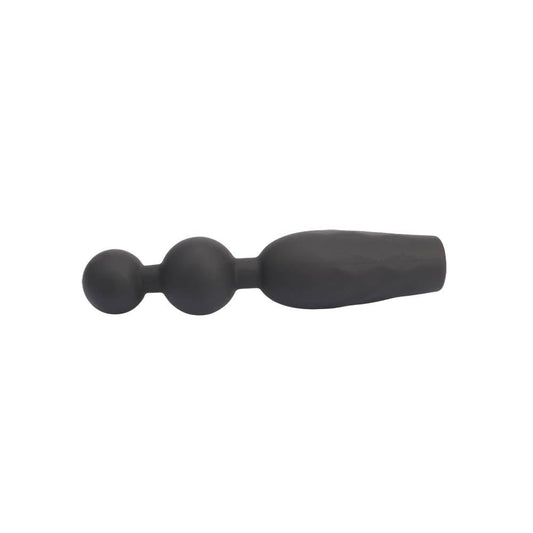 Vibrating Booty Beads - Dop Anal cu 10 Frecvente de Vibratii, 13,6 cm