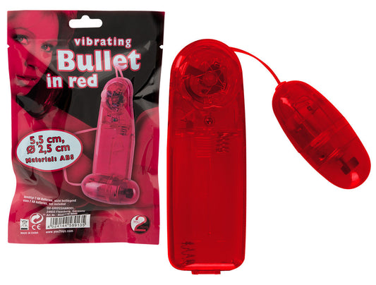 Vibrating Bullet - Ou vibrator, roșu