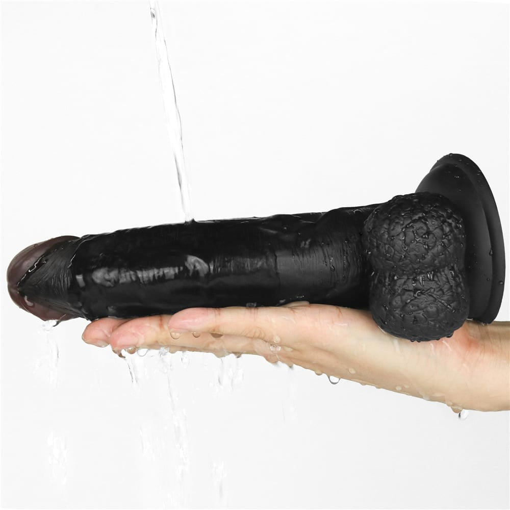 Vibrating Strapon - Set dildo cu vibrații și strap-on, 21.5 cm - detaliu 5