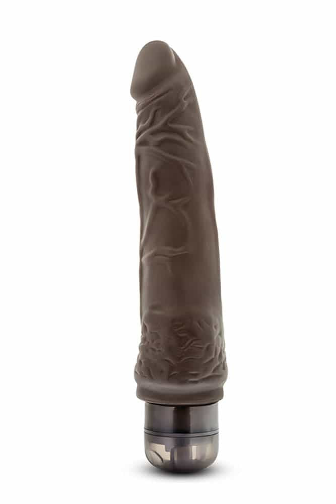 Vibrator Dr. Skin Cock Vibe 7 Chocolate 21.5x3.8 cm - detaliu 1