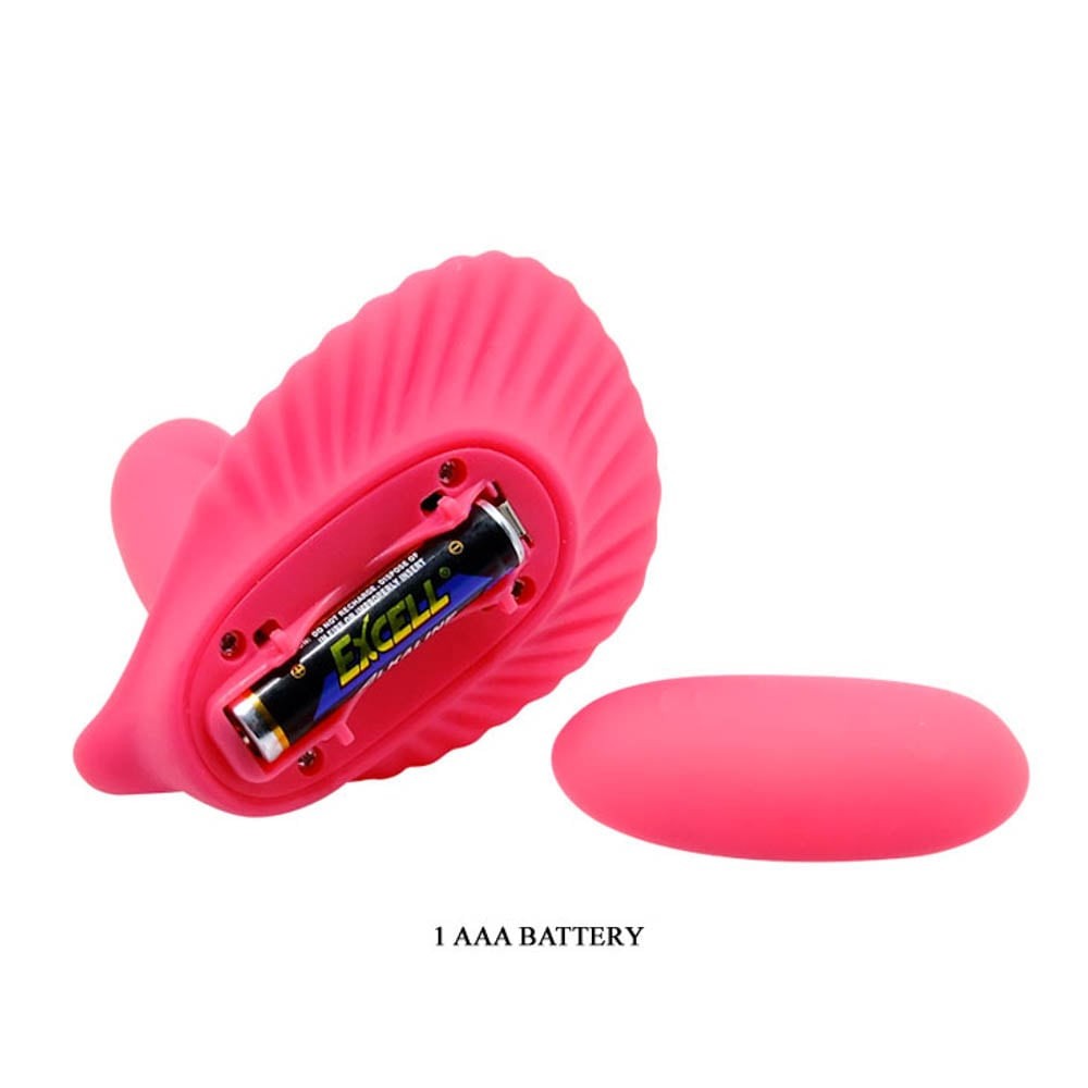 Vibrator Pretty Love Fancy Clamshell cu Telecomanda Wireless, 7x2.8 cm - detaliu 9