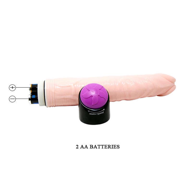 Vibrator Realistic Lifelike Penis Flesh, 23x3.6 cm - detaliu 1