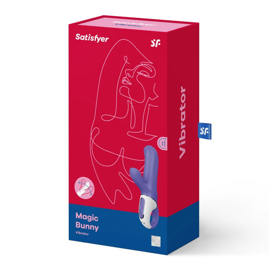 Vibrator Satisfyer Magic Bunny, Stimulator Clitoris si Punct G, 17.7x3.3 cm