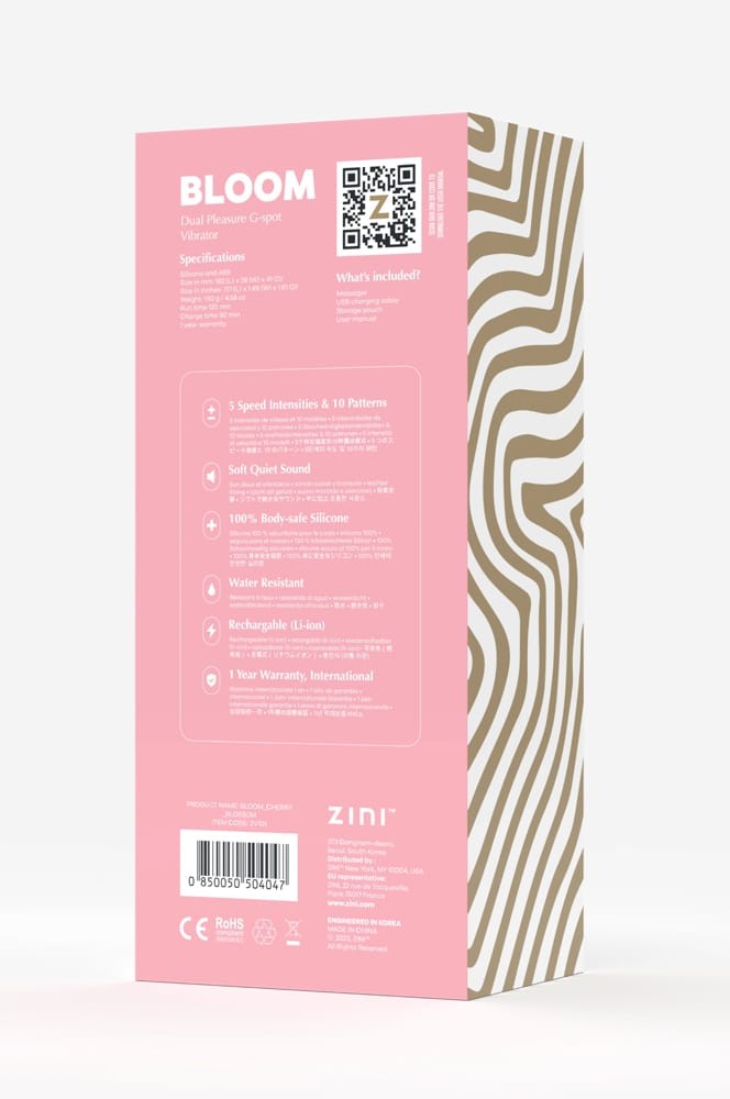 Vibrator Zini Bloom Dual Pleasure G-spot, 18x4.1 cm - detaliu 8