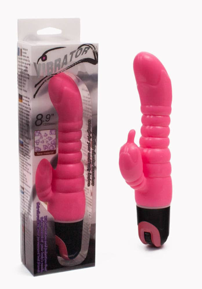 Vibro - Vibrator iepuraș, roz, 22.5 cm