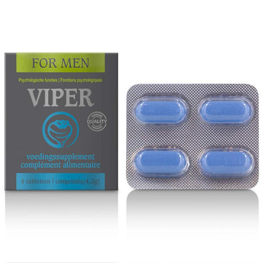 Viper for Men - Complex de Vitamine pentru Erectie, 4 buc.