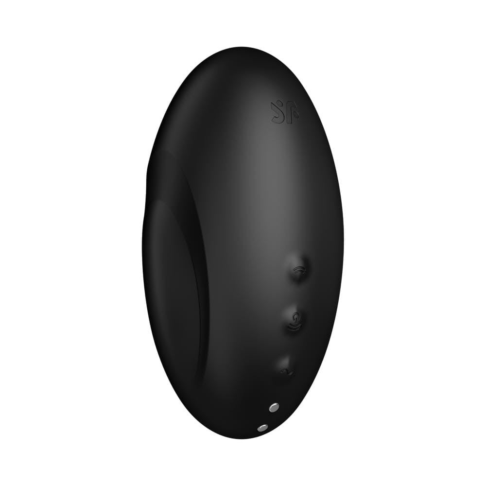 Vulva Lover 3 black - Stimulator Clitoris Rezistent la Apa, 10,5x6 cm - detaliu 4