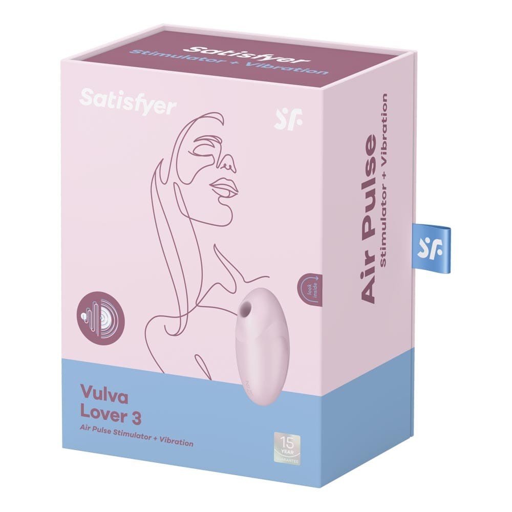 Vulva Lover 3 pink - Stimulator Clitoris Rezistent la Apa, 10.5x6 cm - detaliu 9