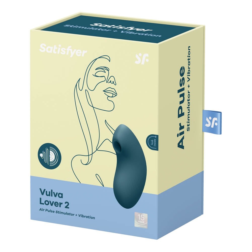 Vulva Lover Duo - Vibrator clitoris, albastru - detaliu 9