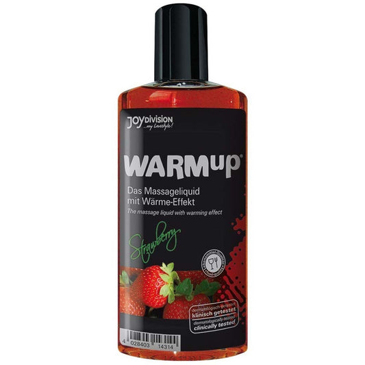 Warmup Strawberry Oil - Ulei de Masaj cu Efect de Încălzire, Aromă de Căpșuni, 150 ml