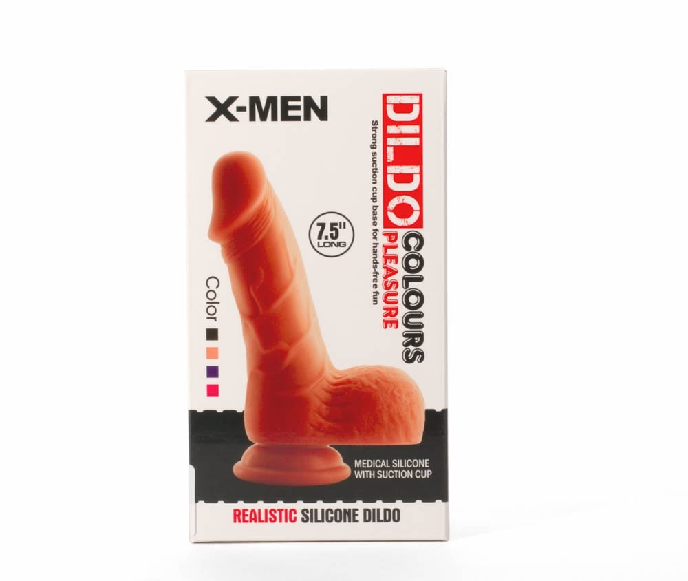 X-MEN 3 - Dildo realist, negru, 19 cm - detaliu 5