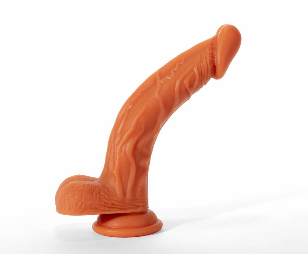 X-MEN 7.9" Silicone Flesh - Dildo Realistic cu Testicule, 20 cm - detaliu 1