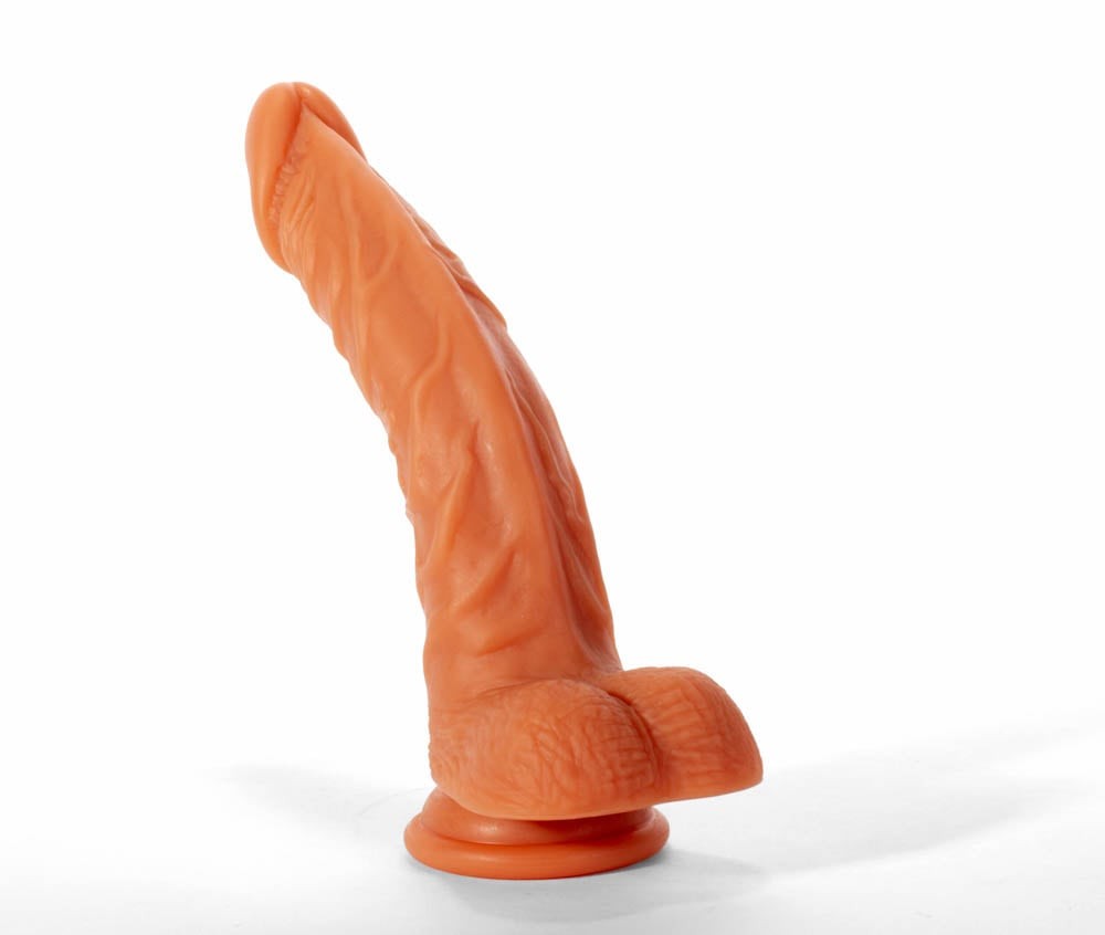 X-MEN 7.9" Silicone Flesh - Dildo Realistic cu Testicule, 20 cm - detaliu 3