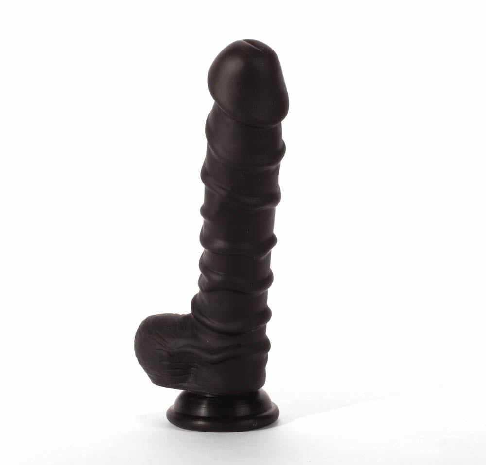 X-MEN - Dildo realist cu ventuză, negru, 21.5 cm - detaliu 3