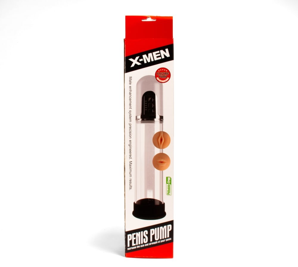X-MEN Electric Penis Pump White - Pompa Automata Reincarcabila, 20.3cm - detaliu 1