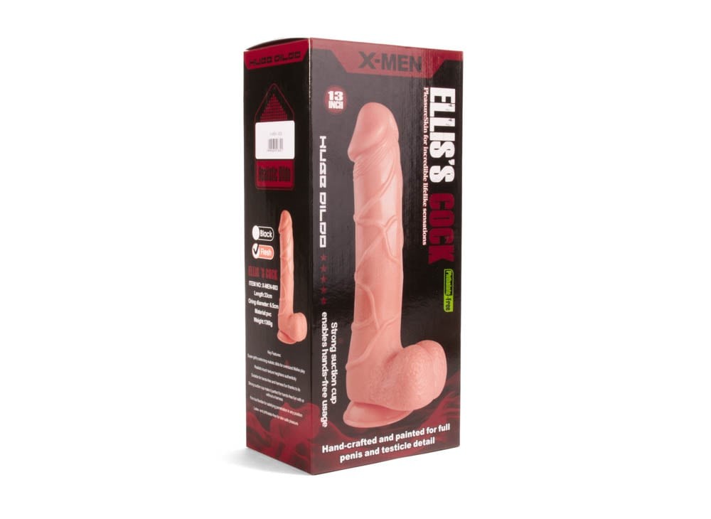 X-MEN Ellis’s - Dildo Realistic cu Ventuză si Testicule, 33 cm - detaliu 5
