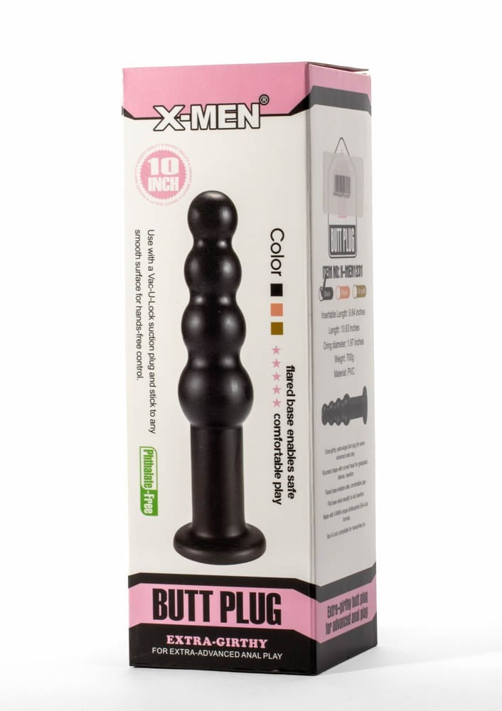 X-Men Extra Girthy 2 - Dop anal, negru, 26 cm - detaliu 4