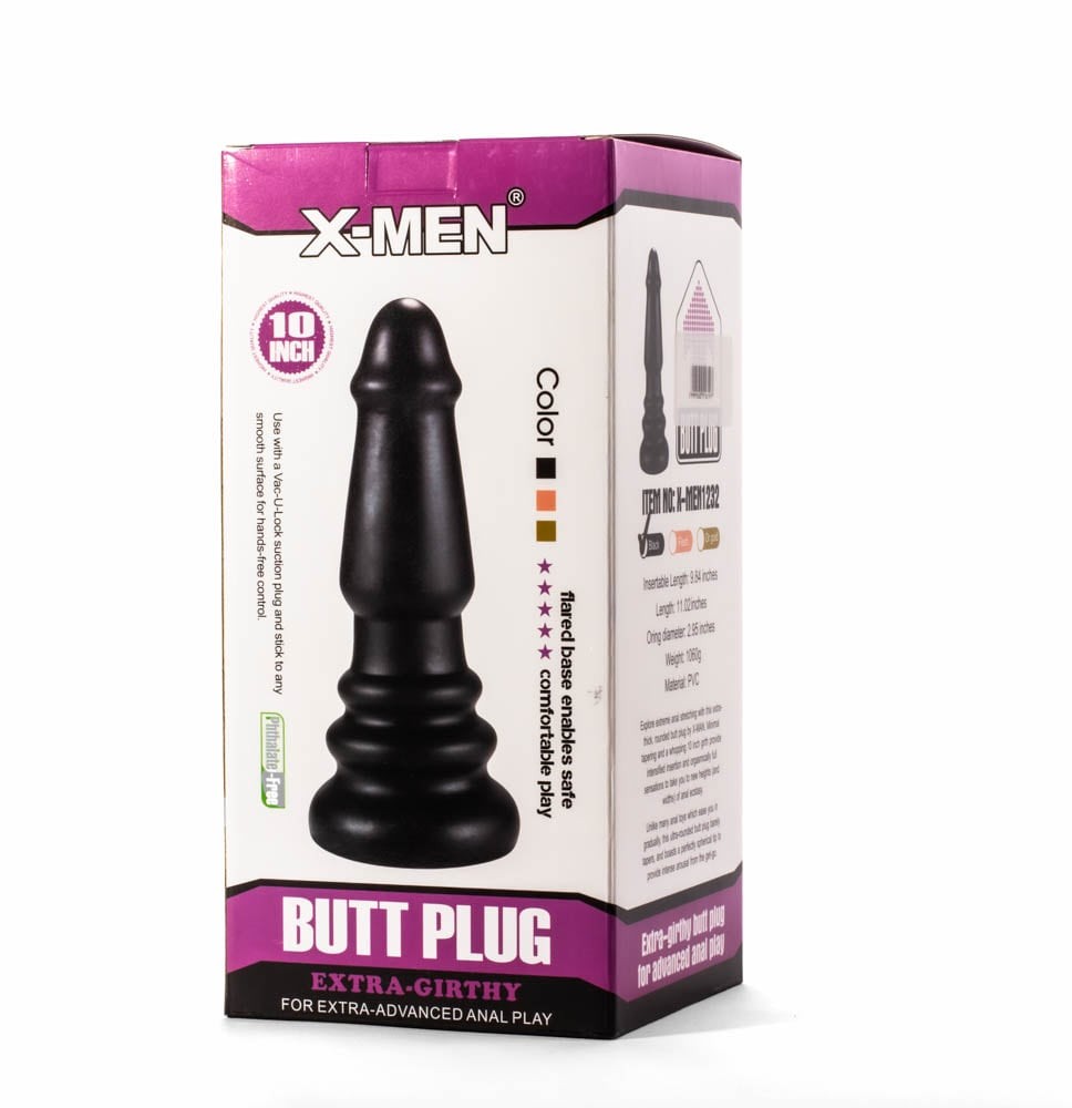 X-Men Extra Girthy 3 - Dop anal, negru, 26 cm - detaliu 2