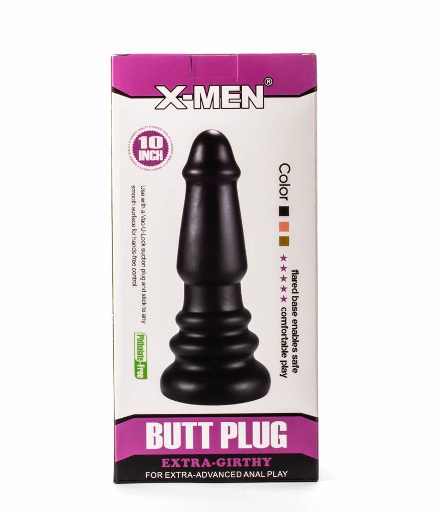X-Men Extra Girthy 3 - Dop anal, negru, 26 cm - detaliu 3