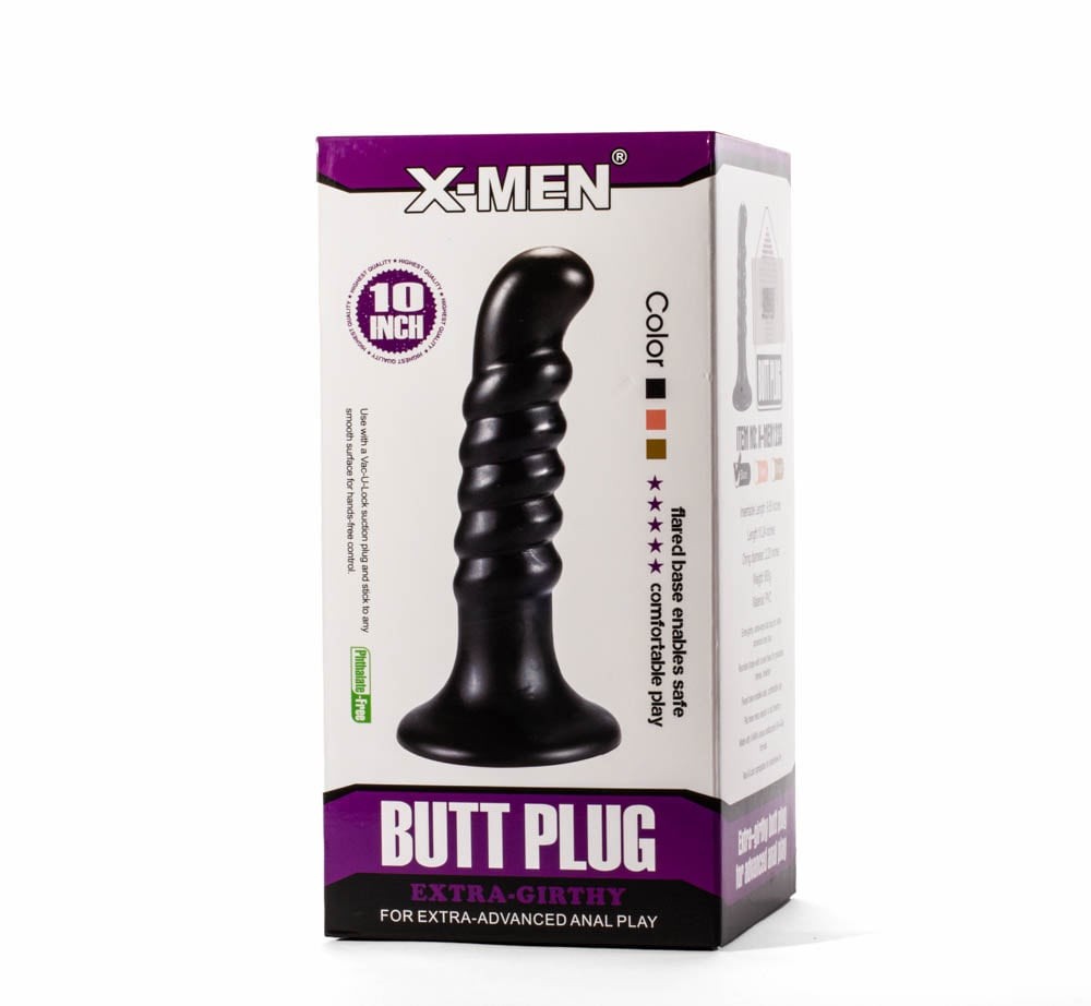 X-Men Extra Girthy 4 - Dop anal, negru, 26 cm - detaliu 4