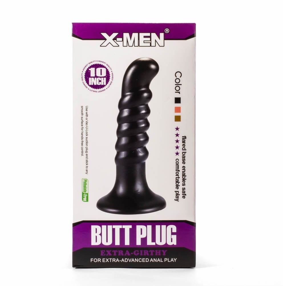 X-Men Extra Girthy 4 - Dop anal, negru, 26 cm - detaliu 5