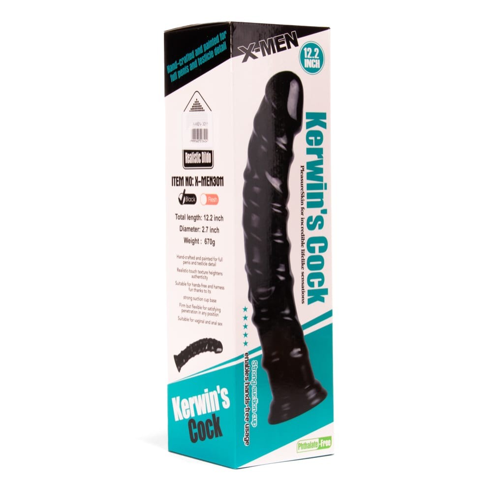 X-MEN Kerwin’s 12.2 inch Cock Black - detaliu 1